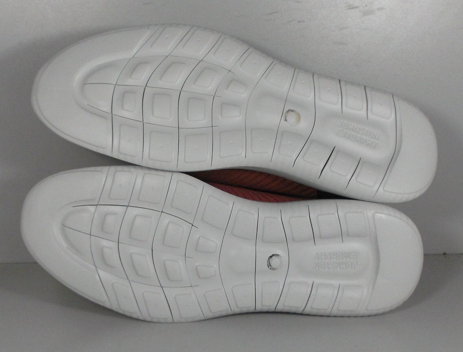 259394 SP50 AMHERST MEN'S SHOES SIZE 9 M SALMON KNIT LACE UP JOHNSTON & MURPHY