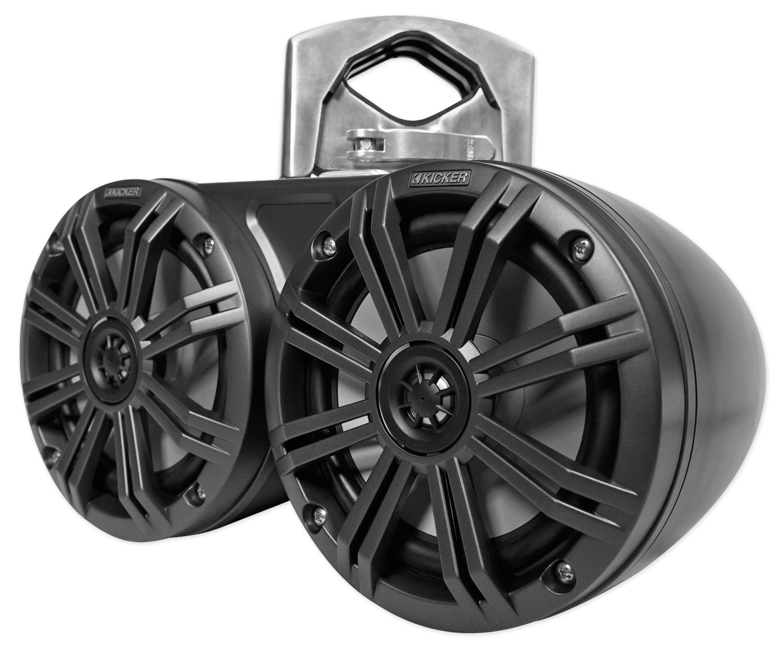 2 Двойная башня для вейкбординга KICKER 45KMTDC65 с 65 светодиодами 2 Морские колонки Усилитель