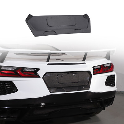 Real Carbon Fiber Rear License Plate Backing for 2020+ Corvette Stingray C8 20+