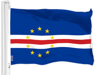 G128 Cape Verde Cape Verdean Flag 3x5 Ft LiteWeave Pro Series Printed 150D Poly