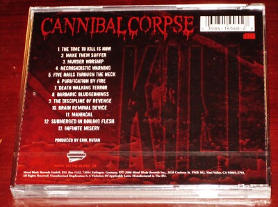Cannibal Corpse CD4枚組 Cannibal Corpse: Kill CD 2006 Metal Blade Records Germany 3984