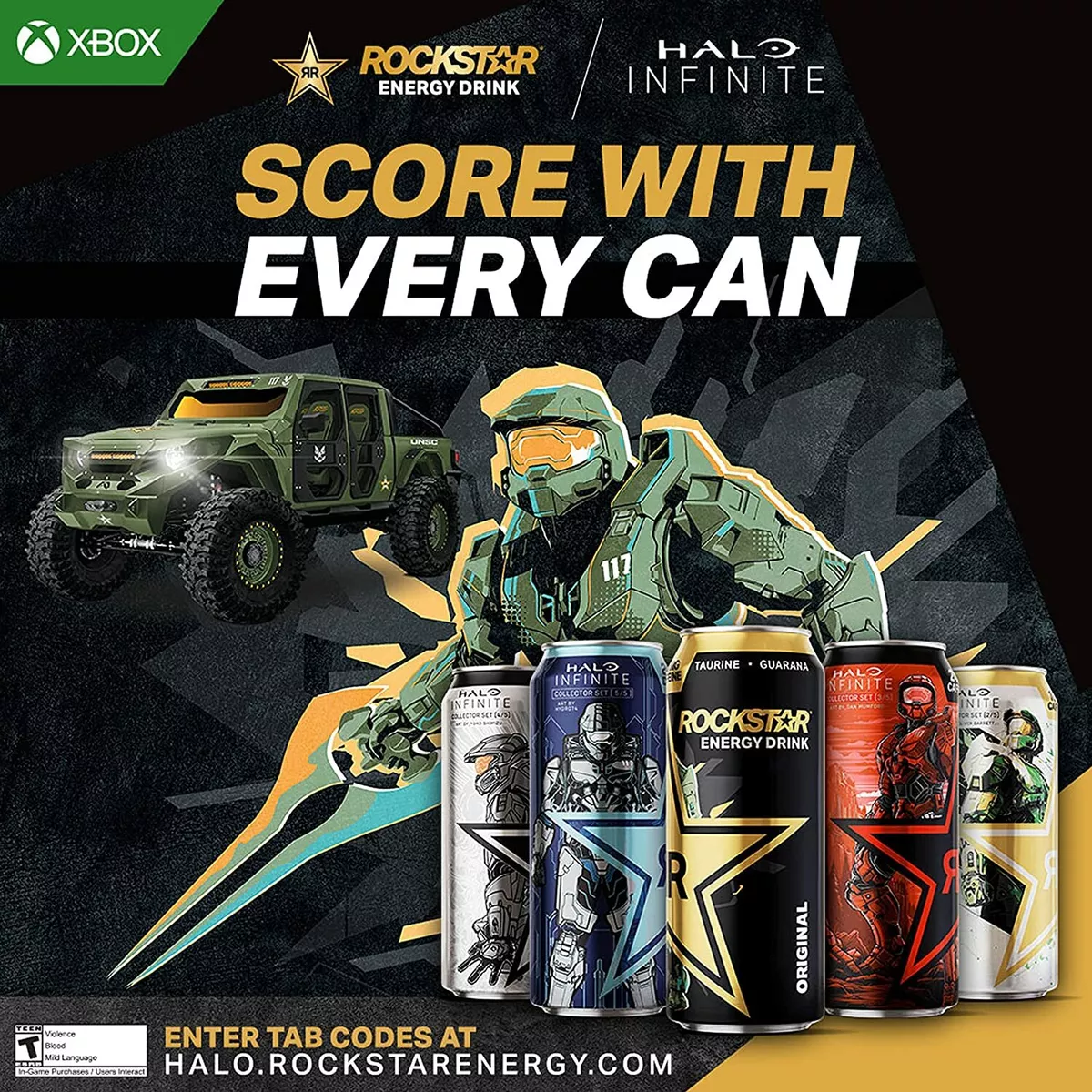 Xbox and Rockstar Energy Drink Unveil Artist-Series Cans Inspired by Halo  Infinite - Xbox Wire