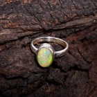 AAA++ Welo Fire Ethiopian Opal Gemstone Ring Statement Ring 925 Silver Gift Her