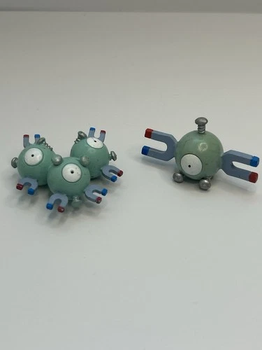 Magnemite & Magneton Vintage Pokémon Tomy Figures Lot - 1990s #53