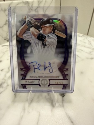 2026 Topps Tribute Paul Goldschmidt Auto Autograph Purple #/75 New York Yankees