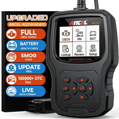 ANCEL AD530 OBD2 Scanner-Upgraded AD310, Car Code Reader for AD530, Black 