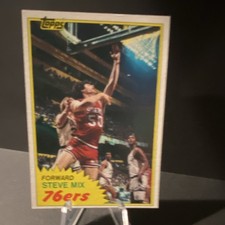 Topps 1981-82 Steve Mix #92 Philadelphia 76ers Base Set Basketball Card 