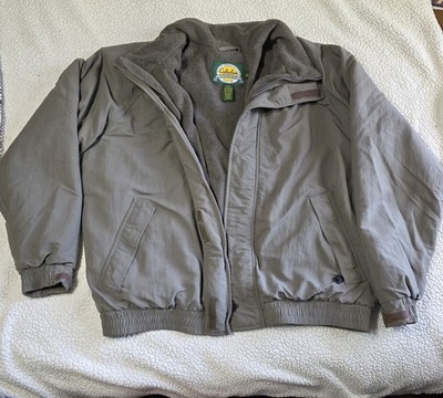 Cabela's Outdoor Gear Men's Gray Nylon Bomber Jacket Lined Full Zip XL