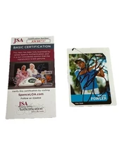 RICKIE FOWLER Signed PGA Card  JSA AW88737 NICE WOW Sports Illustrated