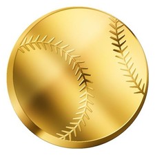 1/1000 oz 999 Fine Gold Sport Icons Series – Baseball Coin (w/ Box & COA)