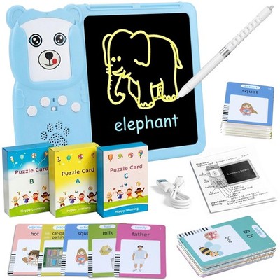 , Talking Flash Cards for Kids 2-in-1 LCD Writing Tablet with 510 Sight Words...
