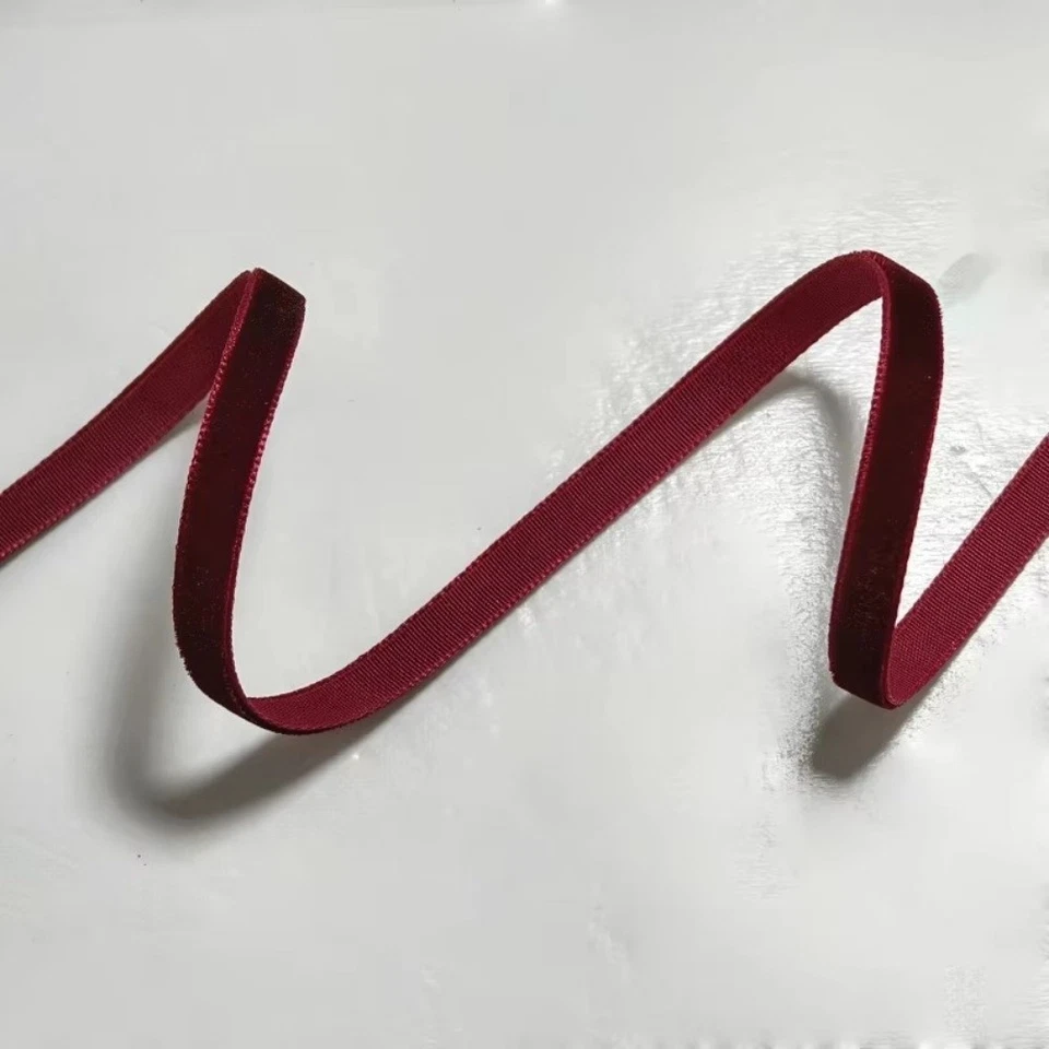 5 Yards 6/10/15/20/25/40mm Single-Sided Velvet Ribbon Handmade Bow Flower - image 4 of 4