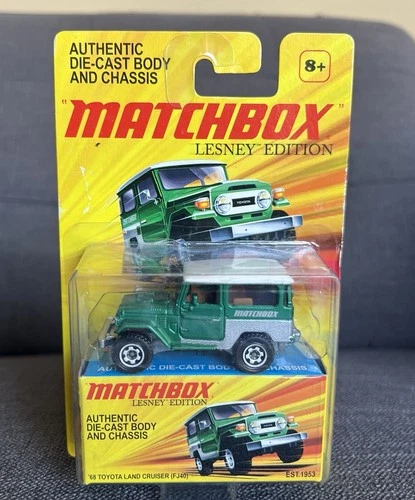 MATCHBOX LESNEY EDITION "68 TOYOTA LAND CRUISER METAL BODY & BASE MINT BOX
