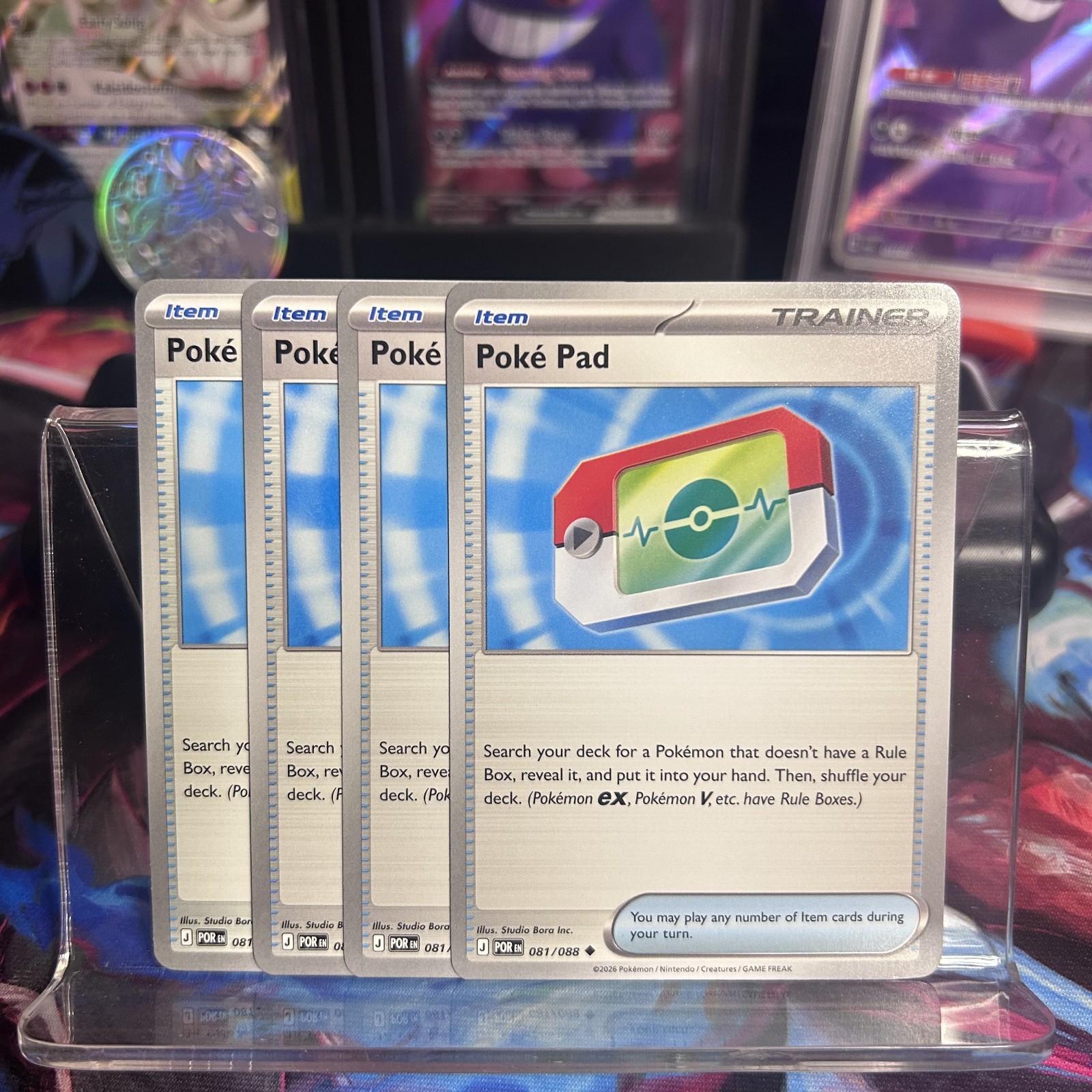 [4x Playset] Poke Pad 081/088 ME03: Perfect Order POKEMON TCG