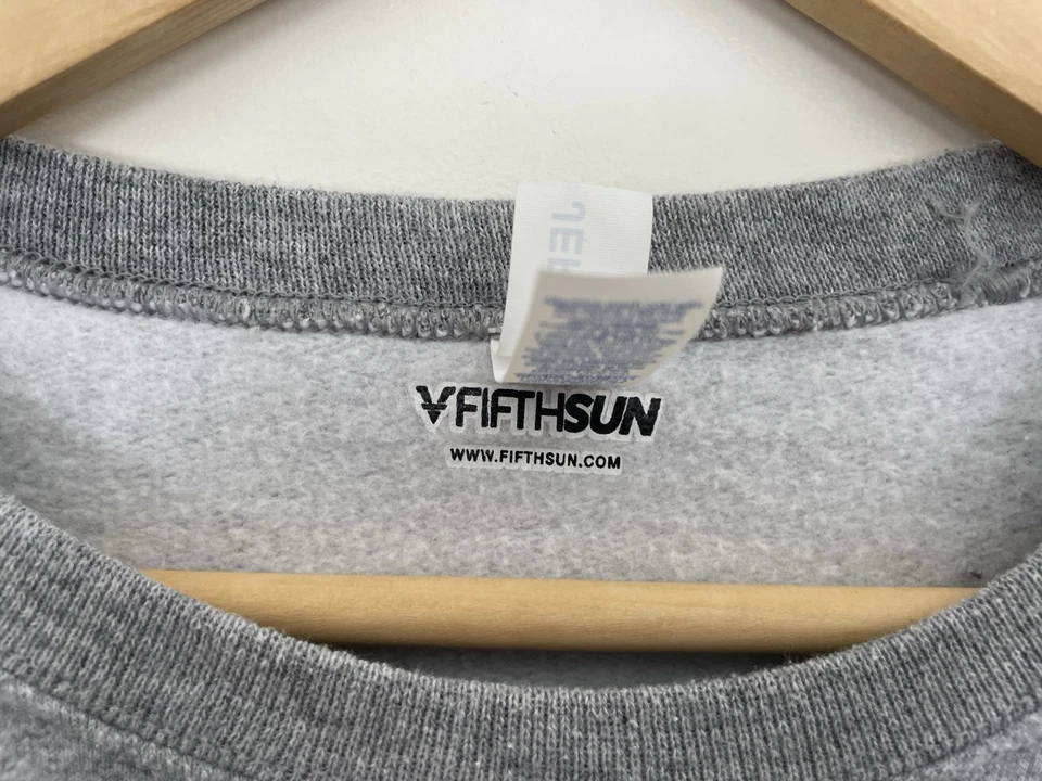 Fifth Sun Adults Maine Graphic Cozy Fleece Crewneck Pullover Sweatshirt Gray L - Image 2 of 4