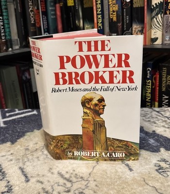 The Power Broker - Robert A Caro (Hardcover) Later Printing, VG, MAILS FAST