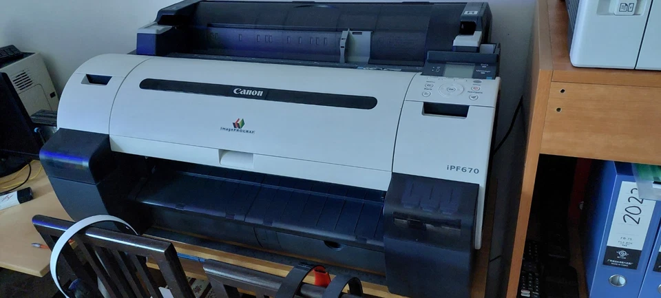 Plotter A1 Canon IPF 670 accessori stampa imagePROGRAF iPF670 usb cad studio - Immagine 2 di 4