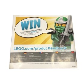Lego Ninjago Master Wu Dragon 70734 Instruction Booklets 1 and 2 Used No Parts
