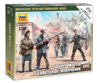 1:72 Zvezda Soviet Militia 1941 Kit Z6181 Modellbau
