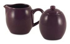 Amsterdam Cream and Sugar Set - Plum