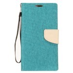 "Funda Cartera GSA para Moto E5 / E5 Supra - Azul Marino y Gris"