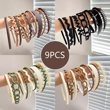 Hair Bands Headband Set Solid Non Slip Unisex Casual Daily Sports Hair Accessory