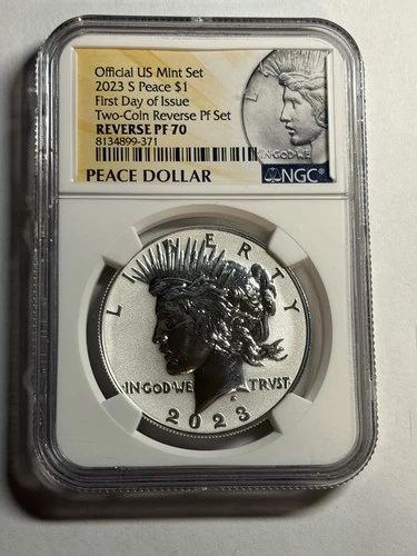 2023-S Reverse Proof Peace Dollar NGC PF70 FDOI