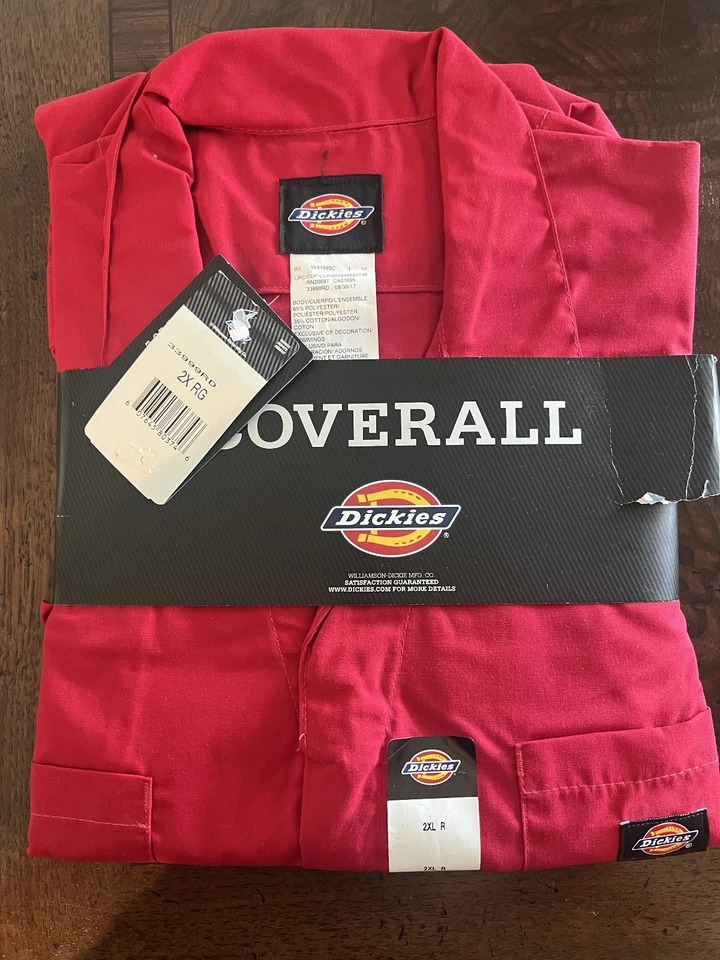 Dickies, Short Sleeve Coverall, 33999, Red, 2XL, New with tags - Image 3 of 4