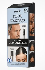 KISS Root Touch Up 2-in-1 Cover & Conceal Kit, Natural Black, 0.46 oz NEW 