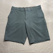 Walter Hagen 11 Majors Golf Shorts Mens 36 Blue Performance Stretch Flat Front