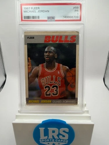 1987-88 Fleer - Michael Jordan #59 2nd Year Chicago Bulls HOF GOAT PSA 1 Vintage