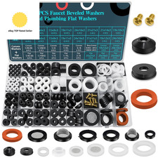 233 Pcs Plumbing and Tap Washers Assortment Kit for Assorted Spigot Water