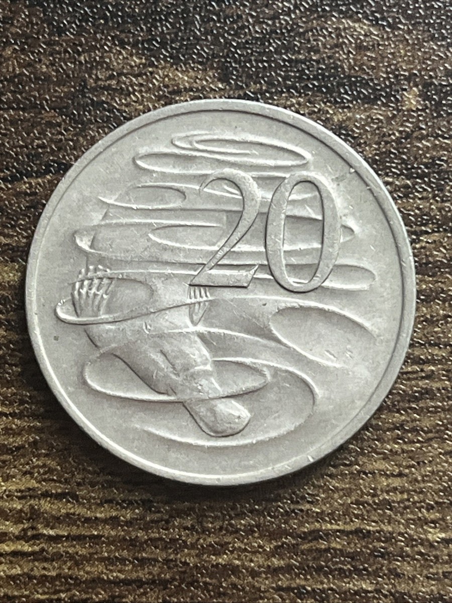 1978 Australia 20 Cents Copper-Nickel Platypus Q. Elizabeth II