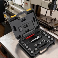 17pcs ER32 CNC Fr?ser Spannzangen Satz Spannzangenfutter MK3 M12 Aufnahme 2-20mm