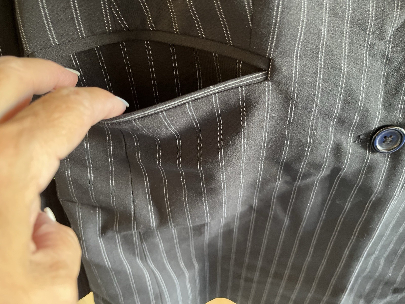 MODA INTERNATIONAL TINY STRIPES CLASSIC JACKET 12 - image 4