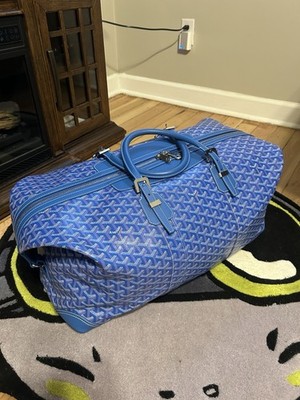 Goyard Boeing 55 Duffle Sky Blue Travel Bag