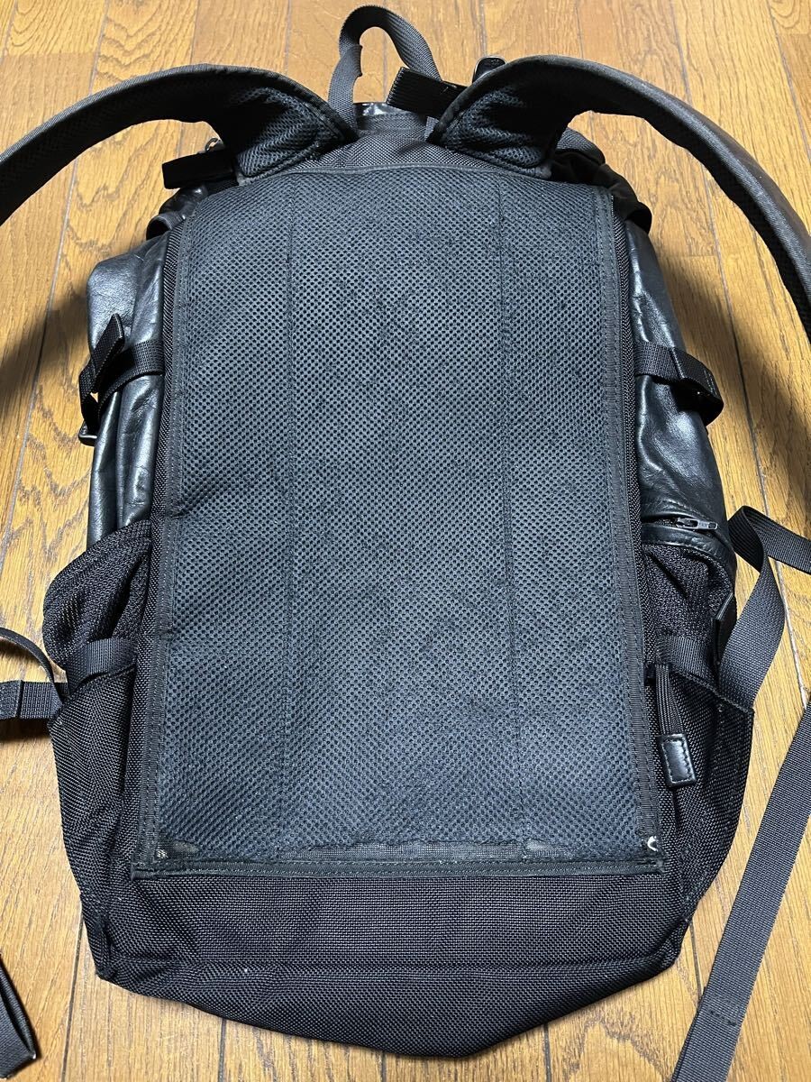 porter backpack progress leather black Backpack L… - image 3