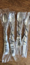 Present Stainless Oneida Set of 4 NEW Long Teaspoons 6 1/2" Stainless Flatware