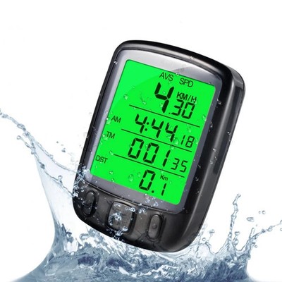 Wasserdicht Digital LCD Fahrradcomputer Fahrrad Kilometerzähler Tacho Radfahren