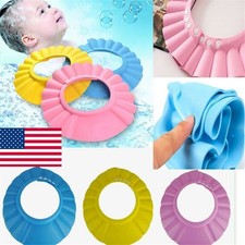 Soft Baby Kids Children Shampoo Bathing Shower Caps Hat Wash Hair Shield Hat US
