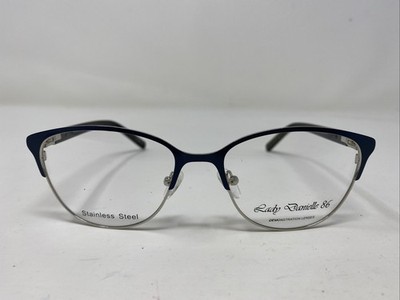 Lady Danielle 86 BLUE 55-17-140 Blue/Gunmetal Full Rim Eyeglasses Frame 100S