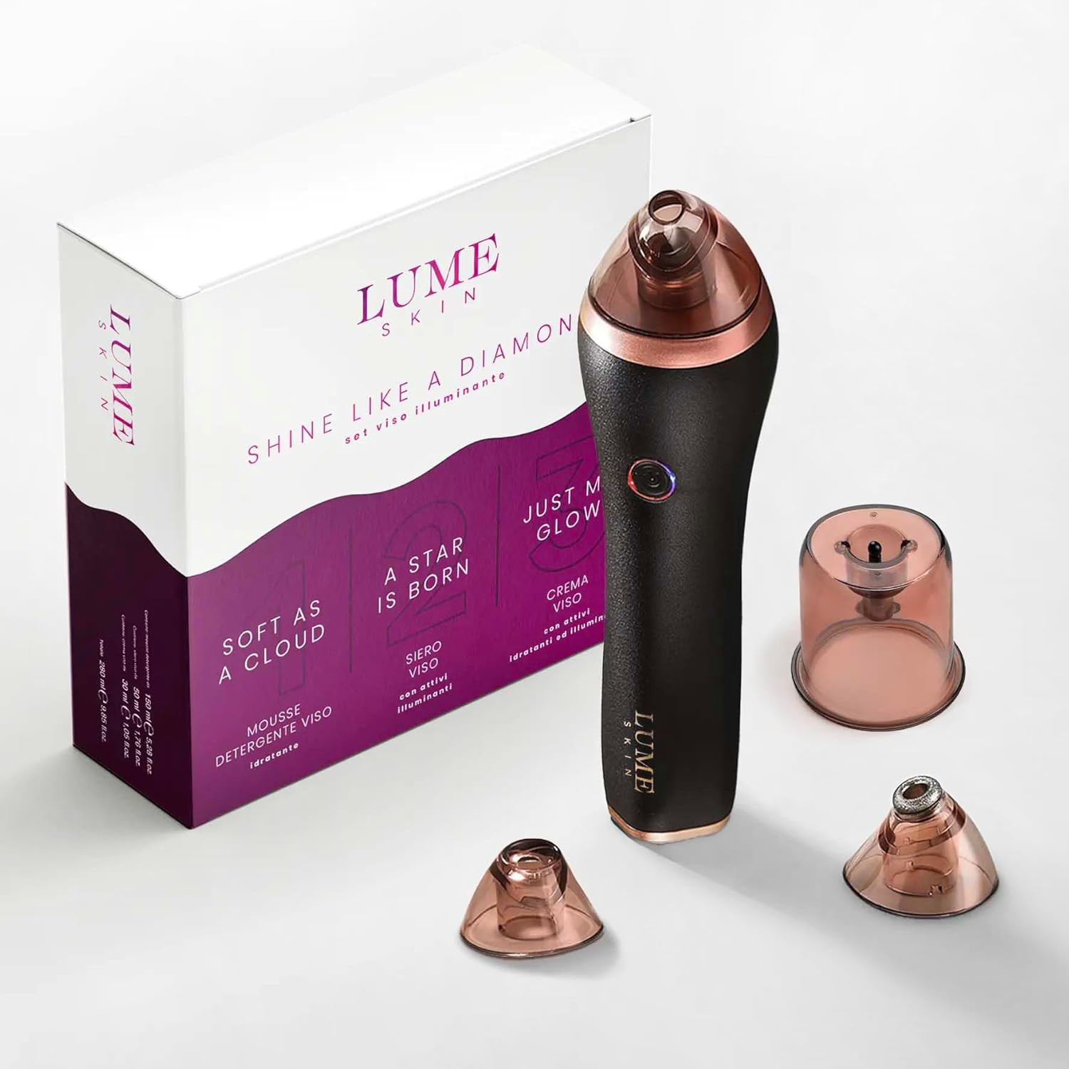 Diamond Pro, Esfoliazione Con Polvere Di Diamanti, Aspiratore Punti Neri Profess