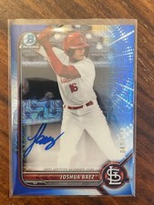 2022 Bowman Chrome Prospect Autographs Joshua Baez True Blue mega box /150