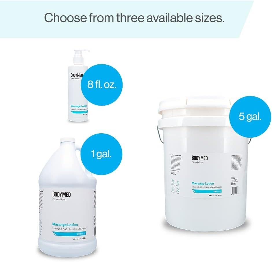 All-Natural 8 oz. Massage Lotion - Leaping Bunny Certified, Non-Staining Formula