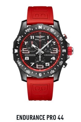 Breitling Endurance Pro Quartz x82310d91b1s1 Red 44mm Forged Carbon -Gently Used