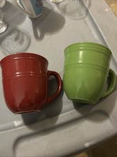 Mainstay Set Of Two Large Coffee Mugs Earth tones