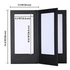 WeChef LED Backlit Menu Holder Cover Folding Panel 4 View 5"x11" Paper 2 Pack — photo 9