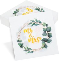 Servietten Hochzeit 50 StüCk Mr & Mrs Tischdeko Deko FüR Feierlichkeiten