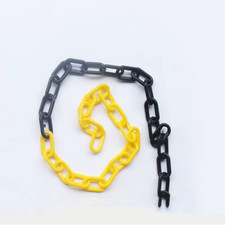 25M Length 6Mm Wire Diameter Plastic Link Warning Chain - Road Barrier Traffic B