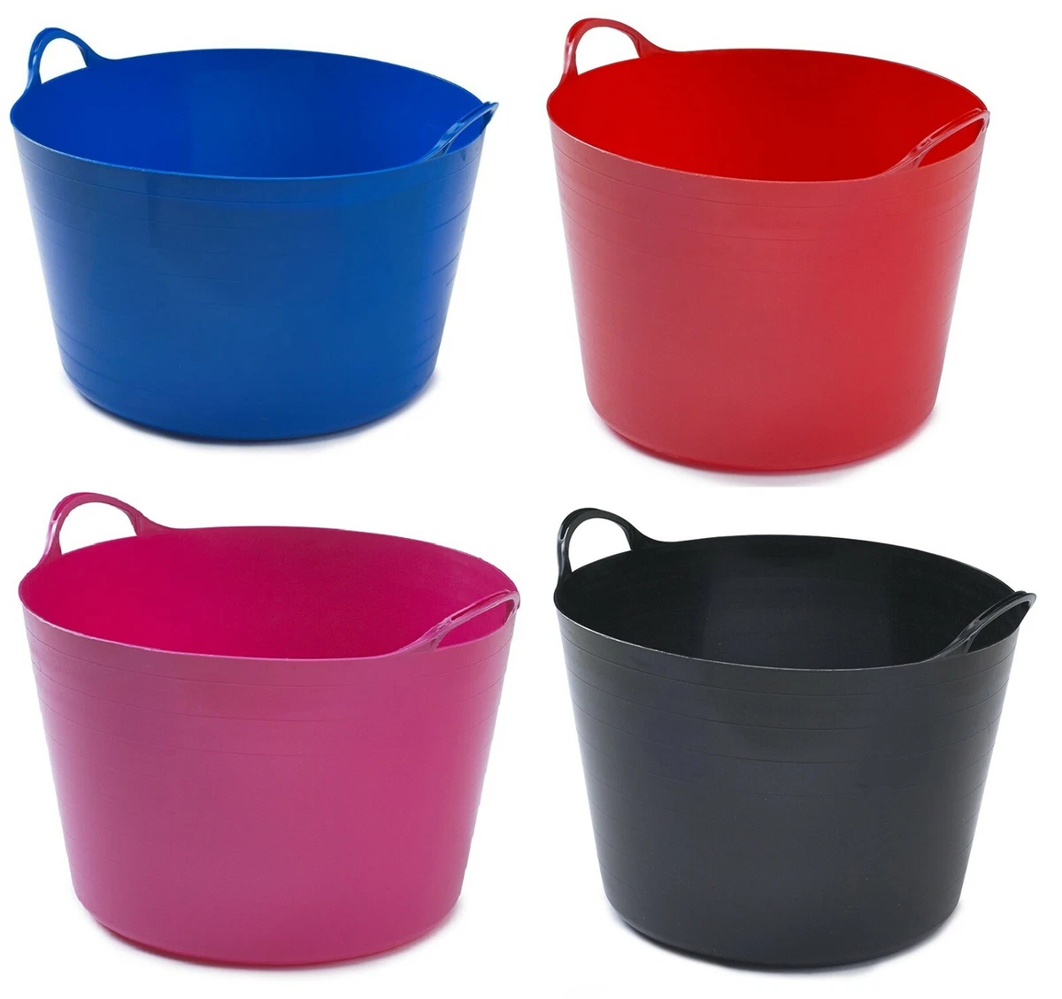 75L Plastic Flexible Storage Extra Large Flexi Tub Buckets Container Trug  Garden